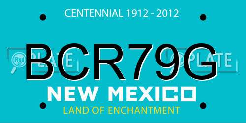 BCR79G New Mexico License Plate