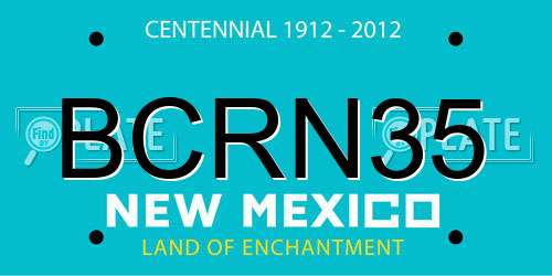 BCRN35 New Mexico License Plate