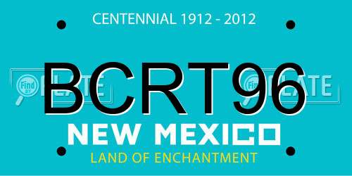 BCRT96 New Mexico License Plate