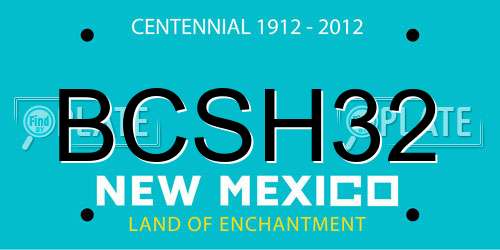 BCSH32 New Mexico License Plate