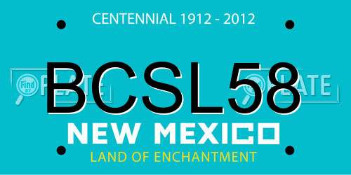 BCSL58 New Mexico License Plate