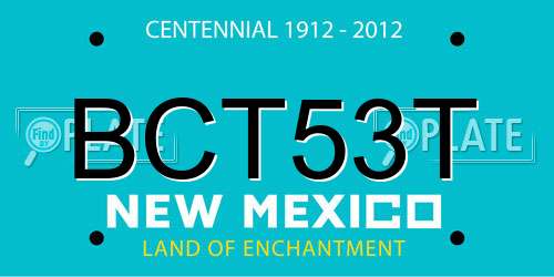 BCT53T New Mexico License Plate