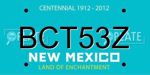 BCT53Z New Mexico License Plate