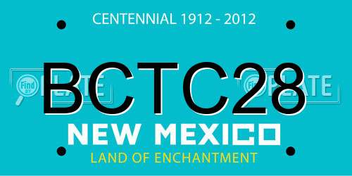BCTC28 New Mexico License Plate