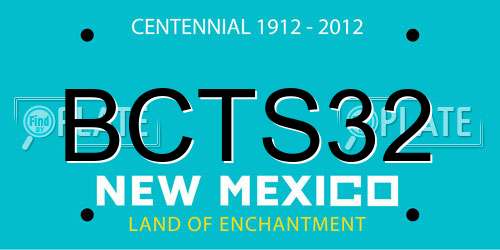 BCTS32 New Mexico License Plate
