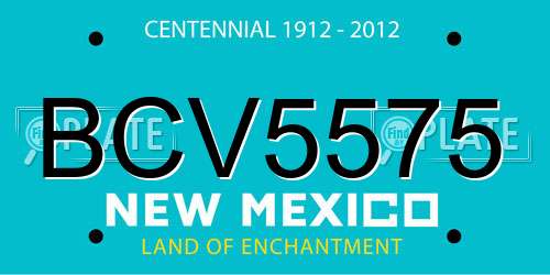BCV5575 New Mexico License Plate