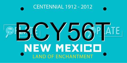 BCY56T New Mexico License Plate