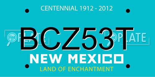 BCZ53T New Mexico License Plate