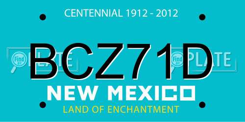 BCZ71D New Mexico License Plate