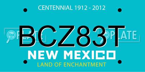 BCZ83T New Mexico License Plate