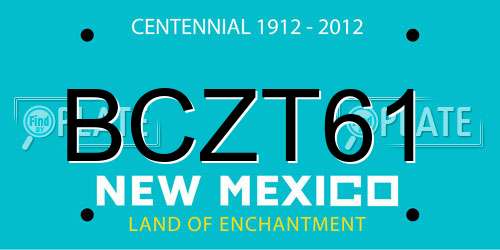 BCZT61 New Mexico License Plate