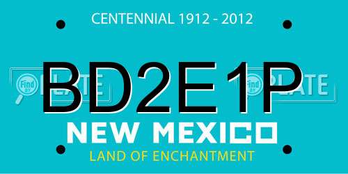 BD2E1P New Mexico License Plate