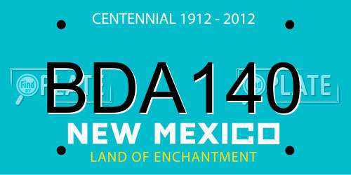BDA140 New Mexico License Plate