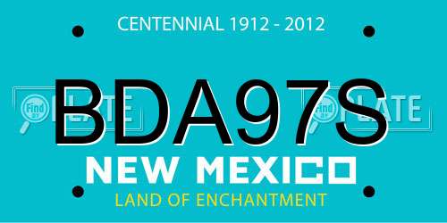 BDA97S New Mexico License Plate
