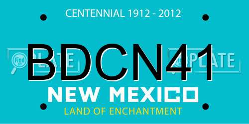 BDCN41 New Mexico License Plate