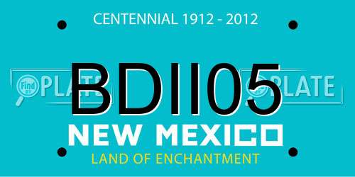 BDII05 New Mexico License Plate