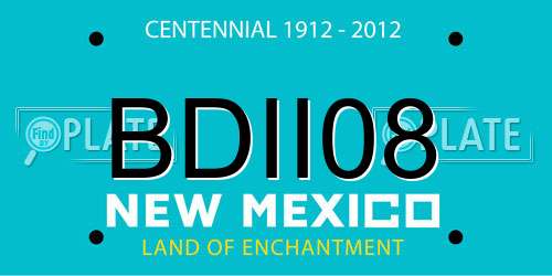 BDII08 New Mexico License Plate