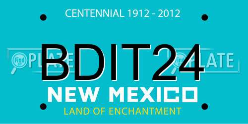 BDIT24 New Mexico License Plate