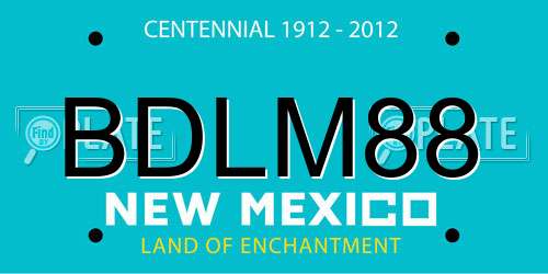 BDLM88 New Mexico License Plate