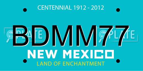BDMM77 New Mexico License Plate
