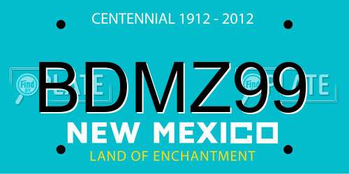 BDMZ99 New Mexico License Plate