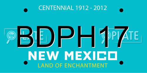 BDPH17 New Mexico License Plate