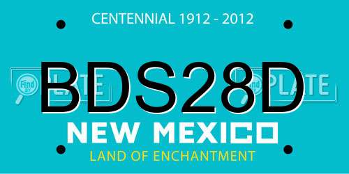 BDS28D New Mexico License Plate