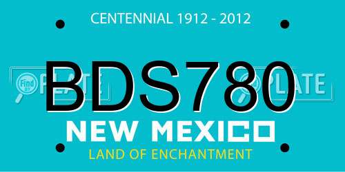 BDS780 New Mexico License Plate