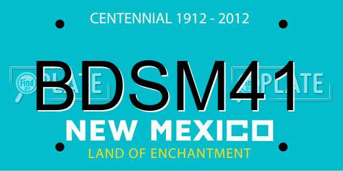 BDSM41 New Mexico License Plate