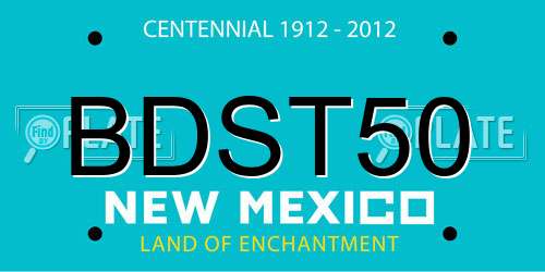 BDST50 New Mexico License Plate