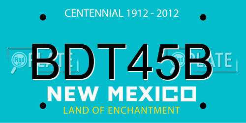 BDT45B New Mexico License Plate