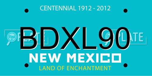 BDXL90 New Mexico License Plate