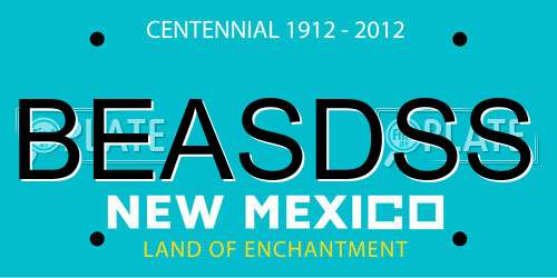 BEASDSS New Mexico License Plate