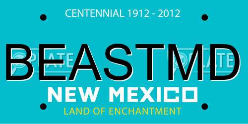 BEASTMD New Mexico License Plate