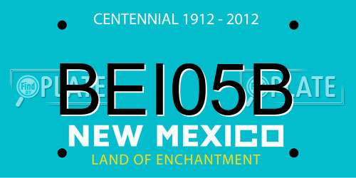 BEI05B New Mexico License Plate