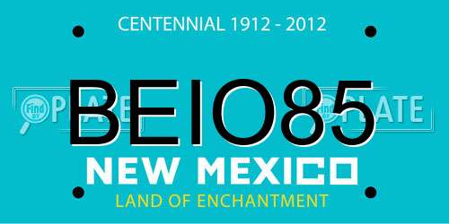 BEIO85 New Mexico License Plate