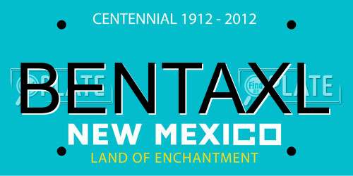 BENTAXL New Mexico License Plate