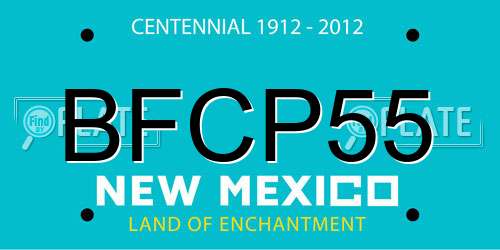 BFCP55 New Mexico License Plate