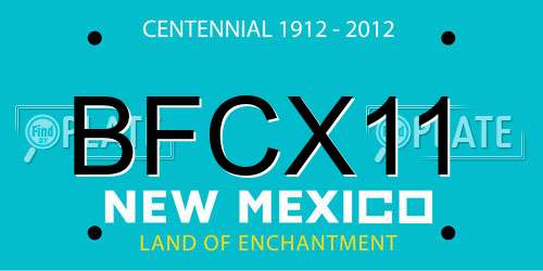 BFCX11 New Mexico License Plate