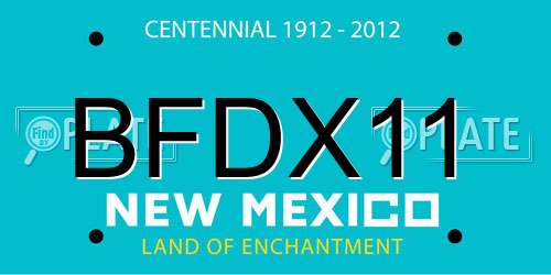 BFDX11 New Mexico License Plate