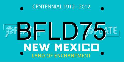 BFLD75 New Mexico License Plate