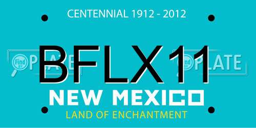 BFLX11 New Mexico License Plate