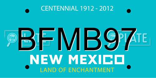 BFMB97 New Mexico License Plate