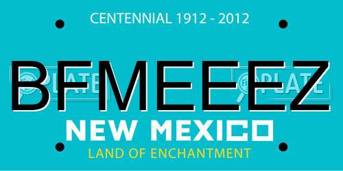 BFMEEEZ New Mexico License Plate