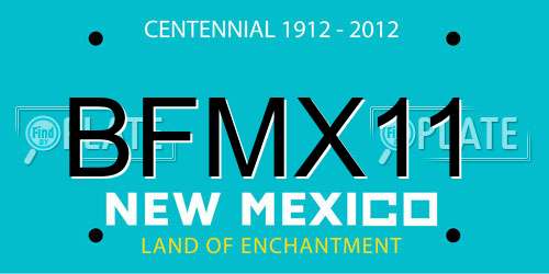 BFMX11 New Mexico License Plate
