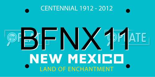 BFNX11 New Mexico License Plate