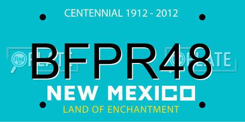 BFPR48 New Mexico License Plate