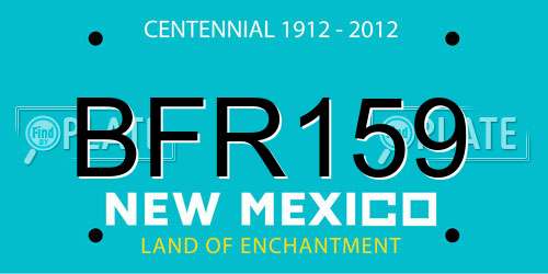 BFR159 New Mexico License Plate