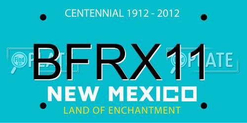 BFRX11 New Mexico License Plate