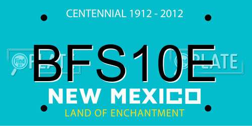 BFS10E New Mexico License Plate